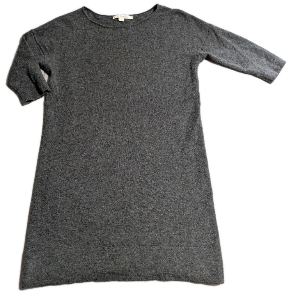 Boden Merino Wool Cashmere Sweater Dress Gray Long Sleeve Women's US 8R